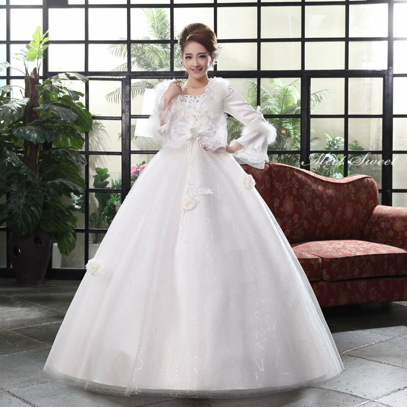 ウェディングドレス ウエディングドレス 白 オフホワイト 赤 安い 結婚式 花嫁ドレス 二次会ドレス 長袖 ロングスリーブ プリンセス 冬 春 エンパイア ロングドレス ブライダルドレス 前撮り パーティー 披露宴 可愛い 姫系 エレガント 海外挙式 セミオーダー クラシカル
