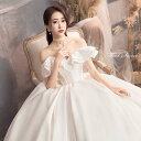ウェディングドレス ウエディングドレス 結婚式 披露宴 二次会ドレス 前撮り パーティー サテン 袖あり ロング丈 ロングドレス プリンセスラインドレス トレーン ホワイト ブライダルドレス 花嫁ドレス エレガント 海外挙式 セミオーダー ボリューム クラシカル 王道 上品