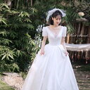 ウェディングドレス プリンセスラインドレス ウエディングドレス 二次会ドレス 花嫁ドレス パーティードレス 披露宴 ブライダルドレス 結婚式 ロング丈 ロングドレス 演奏会 シンプルドレス 前撮り エレガント 海外挙式 セミオーダー ボリューム クラシカル 王道 上品