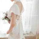 ウェディングドレス ロングドレス 結婚式 ウエディングドレス 二次会 スレンダードレス バックレス バックシャン リボン 披露宴 花嫁 前撮り エレガント サテン ホワイト シンプル リゾート ブライダル 海外挙式 セミオーダー フォトウェディング 後撮り wedding dress