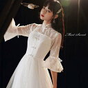 ウェディングドレス ウエディングドレス ミモレ丈スカート ワンピース 新婦 ロングドレス 結婚式 二次会ドレス 花嫁 前撮りドレス オフホワイト ガーデンウェディング 白 披露宴 ブライダルドレス エレガント 海外挙式 セミオーダー おしゃれ フォト婚 wedding dress
