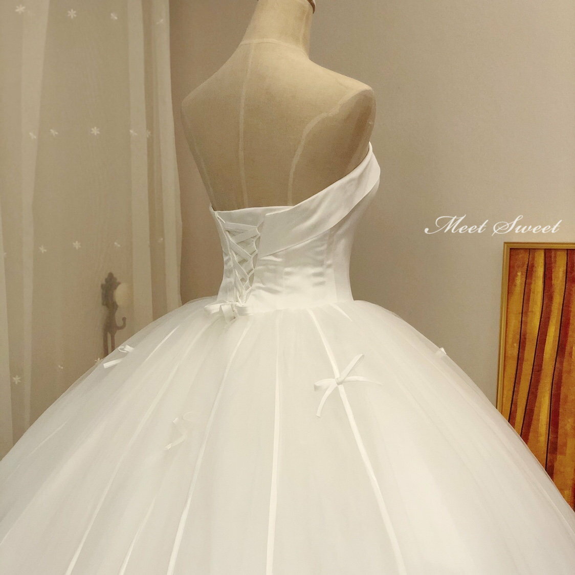 ウエディングドレス 結婚式 花嫁ドレス 二次会ドレス プリンセスラインドレス トレ...