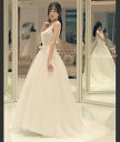 ウェディングドレス 花嫁 二次会ドレス ウエディングドレス 結婚式 新婦 ロングドレス Aラインドレス チュール 海外挙式 披露宴 ブライダルドレス 編み上げ トレーンドレス 安い 袖なし 袖無し ノースリーブ 前撮り エレガント セミオーダー おしゃれ フォト婚 wedding dress(4)