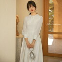 ウェディングドレス 花嫁ドレス 二次会ドレス ウエディングドレス 結婚式 前撮り 披露宴 リゾート マキシ丈 ワンピース 長袖 ロングスリーブ 白 オフホワイト シフォン レストラン挙式 ハネムーンフォト ブライダルドレス エレガント 海外挙式 セミオーダー おしゃれ