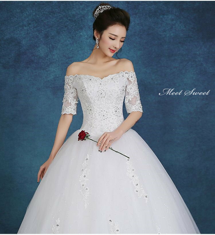 セール ウエディングドレス 花嫁ドレス ウェディングドレス 結婚式 披露宴 二次会ドレス 2次会 前撮り オフホワイト ロング丈 ロングドレス 海外挙式 ブライダルドレス プリンセスライン エレガント セミオーダー ボリューム クラシカル 王道 エレガンス 正統派 上品