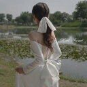 ウェディングドレス 二次会ドレス 結婚式 長袖 袖あり ロングスリーブ バックシャン サテン 春秋 ブライダルドレス 新婦 ロングドレス 前撮り 海外挙式 花嫁 リゾート 記念撮影 ウエディングドレス 披露宴 エレガント セミオーダー おしゃれ エレガンス wedding dress