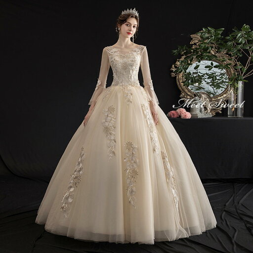 ウェディングドレス シャンパン オフホワイト 二次会ドレス 結婚式 披露宴 ブライダルドレス ロング丈 ロングドレス 長袖 ロングスリーブ 花嫁ドレス ウエディングドレス プリンセスラインドレス 編み上げ 刺繍 前撮り エレガント 海外挙式 セミオーダー クラシカル ウェディングドレス シャンパン オフホワイト 二次会ドレス 結婚式 披露宴 ブライダルドレス ロング丈 ロングドレス 長袖 ロングスリーブ 花嫁ドレス ウエディングドレス プリンセスラインドレス 編み上げ 刺繍 前撮り エレガント 海外挙式 セミオーダー クラシカル