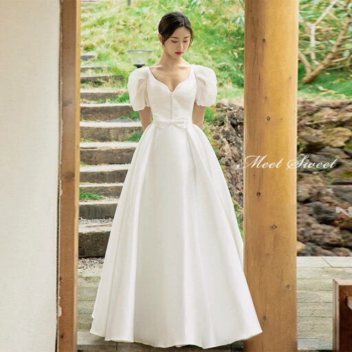 ウェディングドレス 二次会ドレス 結婚式 ブライダルドレス ロング丈 ロングドレス サテン プリンセス パフスリーブ 前撮り 海外挙式 花嫁ドレス ウエディングドレス シンプル パーティー 披露宴 エレガント セミオーダー ボリューム クラシカル 王道 優雅 正統派 上品 ウェディングドレス 二次会ドレス 結婚式 ブライダルドレス ロング丈 ロングドレス サテン プリンセス パフスリーブ 前撮り 海外挙式 花嫁ドレス ウエディングドレス シンプル パーティー 披露宴 エレガント セミオーダー ボリューム クラシカル 王道 優雅 正統派 上品
