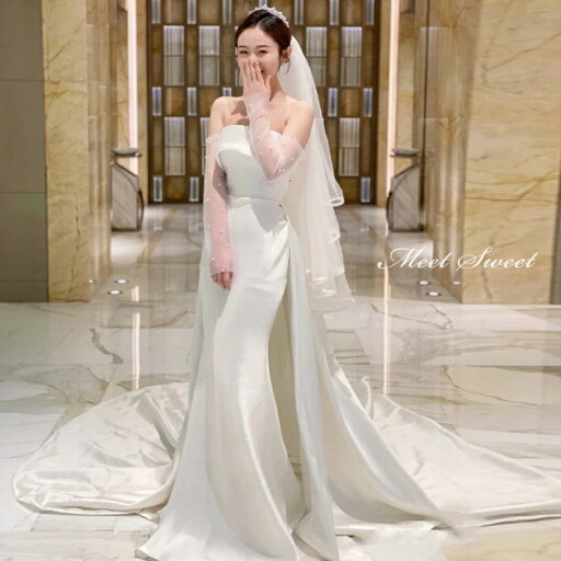 ウェディングドレス 二次会ドレス 結婚式 ブライダルドレス マーメイドライン トレーンドレス ロング丈 ロングドレス サテン ベアトップ 袖なし 袖無し ノースリーブ ビスチェ 前撮り 海外挙式 花嫁ドレス ウエディングドレス 披露宴 エレガント セミオーダー おしゃれ ウェディングドレス 二次会ドレス 結婚式 ブライダルドレス マーメイドライン トレーンドレス ロング丈 ロングドレス サテン ベアトップ 袖なし 袖無し ノースリーブ ビスチェ 前撮り 海外挙式 花嫁ドレス ウエディングドレス 披露宴 エレガント セミオーダー おしゃれ