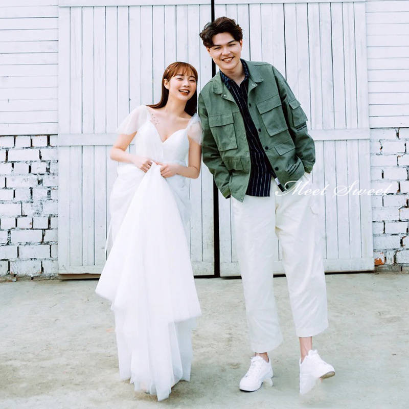 ウェディングドレス 二次会ドレス 結婚式 ブライダルドレス 新婦 ロングドレス チュール 前撮り 海外挙式 花嫁 リゾートウェディング 記念撮影 ウエディングドレス ハイウエスト 披露宴 エレガント セミオーダー おしゃれ エレガンス ホワイトドレス wedding dress