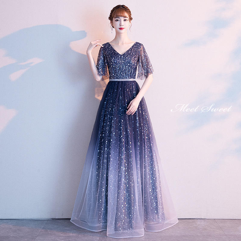 ウエディングドレス カラードレス ウェディングドレス イブニングドレス Aラインドレス 結婚式 披露宴 ロングドレス 二次会ドレス パーティードレス 星 キラキラ ピアノ ステージドレス 成人式 演奏会 発表会 コンサート 花嫁 カクテルドレス 前撮り 後撮り