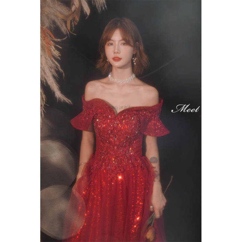 ウェディングドレス ウエディングドレス ロングドレス スパンコール 袖あり お姫様ドレス ステージ衣装 ベアトップ 成人式 花嫁 結婚式 ピアノ パーディードレス Aラインドレス カラードレス 演奏会 発表会 二次会 パーティードレス イブニングドレス 披露宴 コンサート