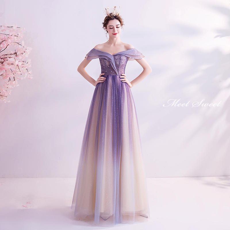 ウェディングドレス カラードレス 結婚式 演奏会用ロングドレス ウエディングドレス ラベンダー ピアノ 声楽 XXS XS S M L LL XL XXL XXXL 発表会ドレス コンサート ステージ衣装 二次会 パーティードレス イブニングドレス 披露宴 花嫁 カクテルドレス