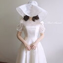 ウェディングドレス ウエディングドレス フォーマルドレス 半袖 ブライダル ウェディング 結婚式 二次会ドレス 披露宴 ワンピース 白ドレス お呼ばれ 前撮り 20代 30代 エレガント 後撮り 袖あり 袖付き 花嫁 フォトウェディング wedding dress 海外挙式 小さいサイズ(4)