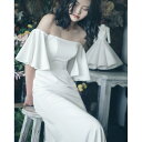 ウェディングドレス ウエディングドレス 前撮り 後撮り フォトウエディング 披露宴 結婚式 演奏会 ウェディング マーメイドドレス オフショルダー ロング ガーデンパーティー おしゃれ 二次会 花嫁 フォトウェディング wedding dress 海外挙式 小さいサイズ 1.5次会 フォト婚(4)