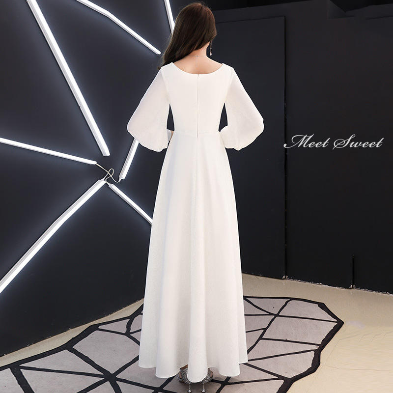 ウェディングドレス ウエディングドレス 二次会ドレス ロングスリーブ マキシ丈 二次会ドレス 花嫁 安い Aラインドレス フォトウエディング ウェディングドレス 結婚式 披露宴 前撮り 後撮り フォトウェディング wedding dress 海外挙式 小さいサイズ 1.5次会 フォト婚