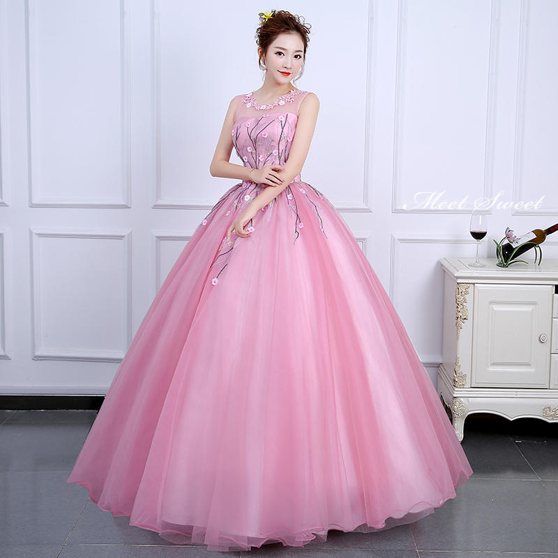 ウェディングドレス ウエディングドレス カラードレス 演奏会ドレス 10代 20代 コンクール ステージ衣装 演奏会 発表会ドレス 二次会ドレス 披露宴 プリンセスラインドレス ピアノ発表会ドレス 琵琶 ピンク 袖なし 結婚式 パーティードレス イブニングドレス コンサート