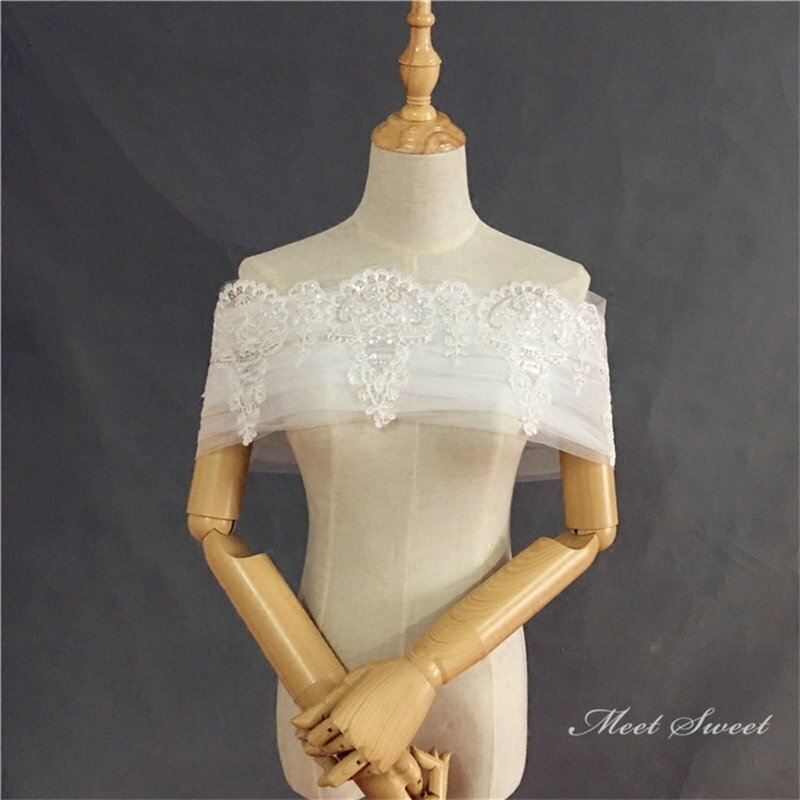 即納 ウェディングショール レースショール 結婚式 ショール 花嫁 新婦 挙式 披露宴 二次会 前撮り ブライダル ロールカラードレス ウエディングショール パーティー 結婚式小物 二の腕カバー 露出控えめ オフホワイト 編み上げ ウェディングアクセサリー