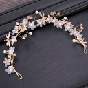 ウエディング ティアラ 花 カチューシャ 安い 髪飾り ウェディング 結婚式 ヘッドドレス ブライダル用 パーティー 花嫁 二次会 ヘアアクセサリー 発表会