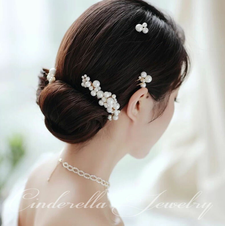【P5倍★BLACK FRIDAY限定】ウエディング ヘアピン セット 安い 発表会 パール ヘアバンド 花嫁 ウェディング 髪飾り 結婚式 ヘッドドレス ブラ...