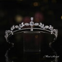 ティアラ クラウン ウエディングヘッドドレス 王冠 ジルコン ウェディングアクセサリー 花嫁 結婚式 披露宴 ブライダル 二次会 前撮り パーティー 上品 韓国...