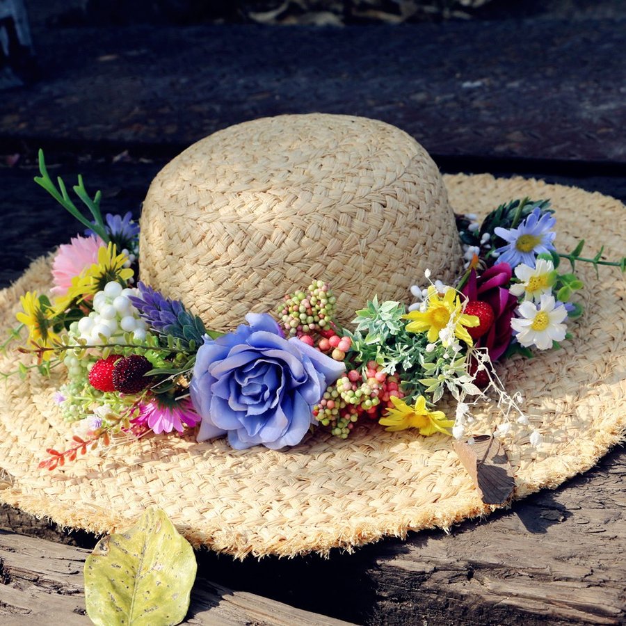 ミートスウィートの結婚式 花冠 ウェディング 花嫁 海外旅行 ヘッドドレス 花輪 パーティー 花 ブライダル ヘアアクセサリー 写真撮り 森ガール かんむり 髪飾り ヘッドアクセサリー ブライダルアクセサリー ウェディング小物 披露宴 二次会 前撮り フォトウェディング｜アングル2