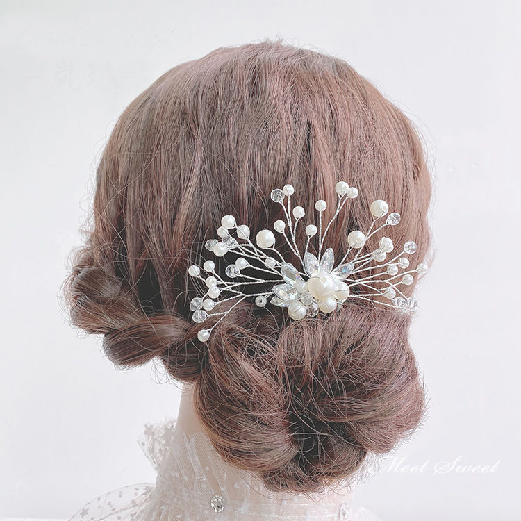 花 結婚式 髪飾り ウエディング ヘッドドレス 和装 ウェディング フラワー 花嫁 ヘアアクセサリー ブライダル フォーマル 髪留め 着物 二次会 パーティー 激安