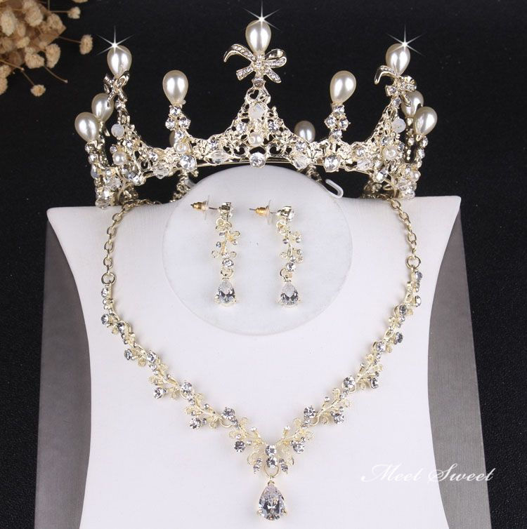 3点 アクセサリー ウエディング セット 花嫁 ウェディング 結婚式 前撮り ヘッドドレス ブライダル 二..