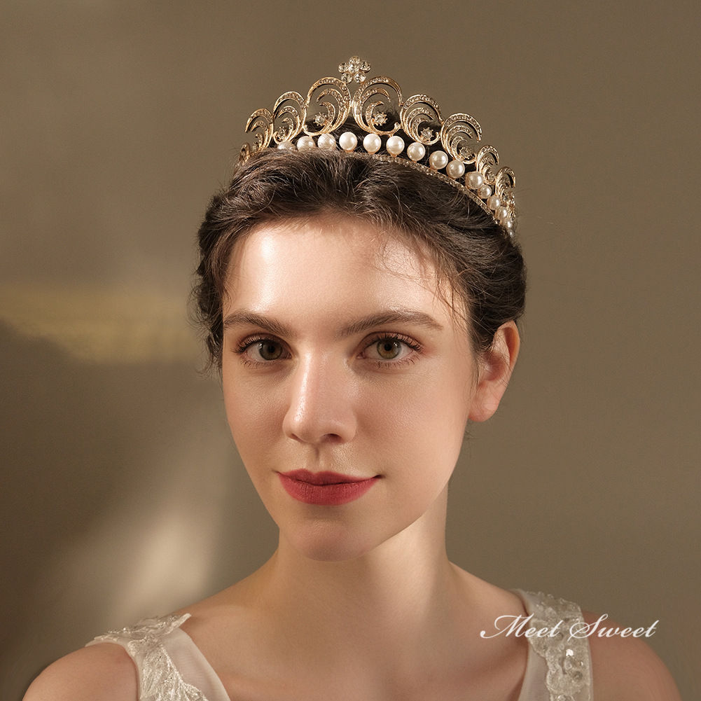 【P5倍★BLACK FRIDAY限定】ゴールド シルバー ウエディング ティアラ クラウン 王冠 ヘッドドレス ヘアアクセサリー 花嫁 ウェディング 結婚式 ...