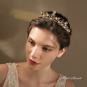 【P5倍★BLACK FRIDAY限定】ティアラ クラウン ウエディング 王冠 欧米風 挙式 ゴールド ヘッドドレス ヘアアクセサリー 花嫁 ウェディング 結婚...