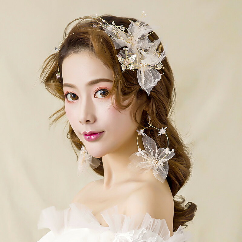 髪飾り ヘアアクセサリー ヘッドドレス 二次会 花 髪留め 結婚式 ウェディング 和装 ヘッドアクセサリー ブライダル 発表会 演奏会 コンサート 前撮り 成人式