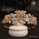 【P5倍★BLACK FRIDAY限定】ヘアアクセサリー ティアラ ウェディング小物 カチューシャ ヘッドドレス 結婚式 二次会 披露宴 花嫁 ブライダル ゴー...