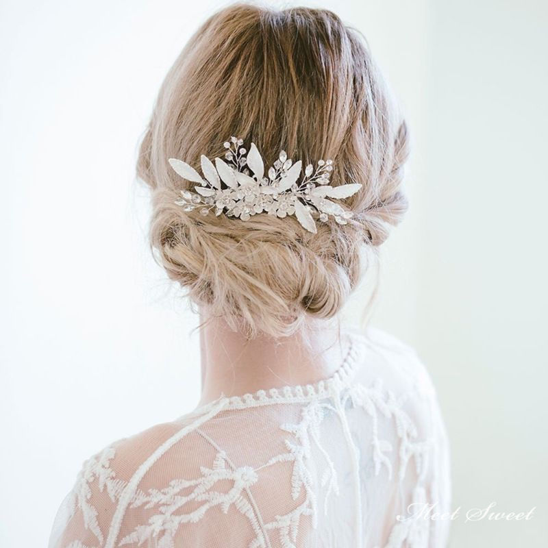 ヘッドドレス フラワー ウェディング小物 ヘアアクセサリー 前撮り 結婚式 二次会 披露宴 花嫁 ブライ..