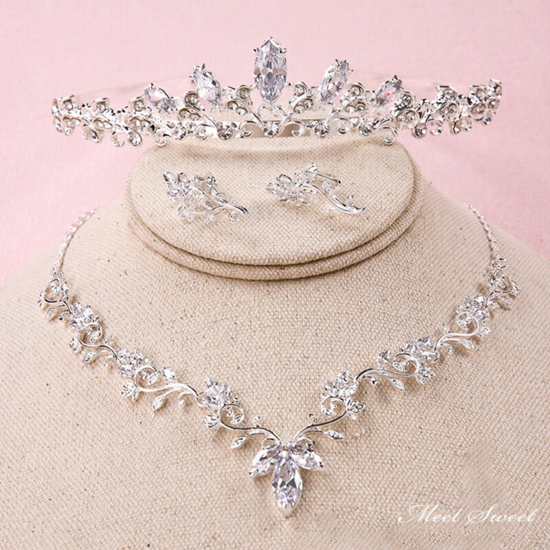 【P5倍★BLACK FRIDAY限定】ティアラ ネックレス ウエディング シルバー ヘッドドレス 花嫁 ウェディング 結婚式 披露宴 ブライダル パーティー ...