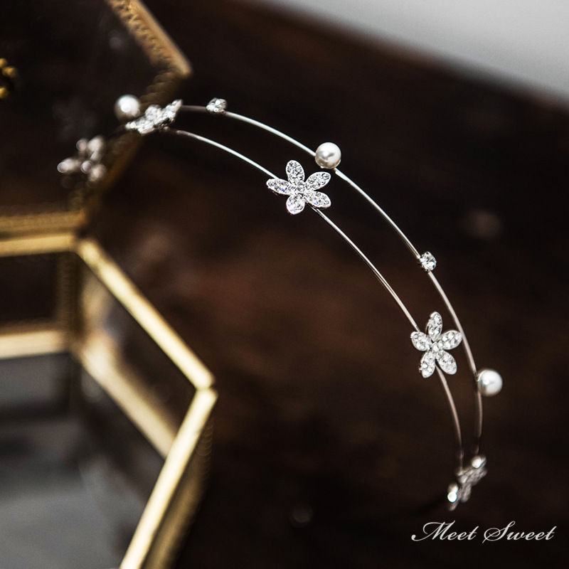 【P5倍★BLACK FRIDAY限定】ヘッドドレス カチューシャ ウエディング 花 ハート 星 髪飾り 花嫁 ウェディング 結婚式 発表会 演奏会 披露宴 ブ...