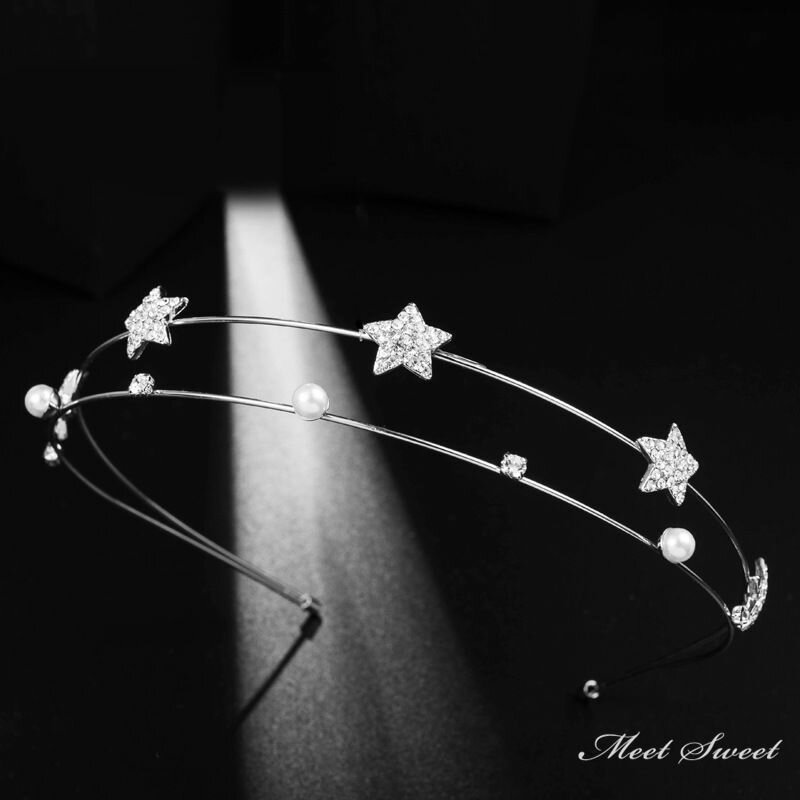 ヘッドドレス カチューシャ ウエディング 花 ハート 星 髪飾り 花嫁 ウェディング 結婚式 発表会 演奏会 披露宴 ブライダル パーティー 二次会 ヘアアクセサリー