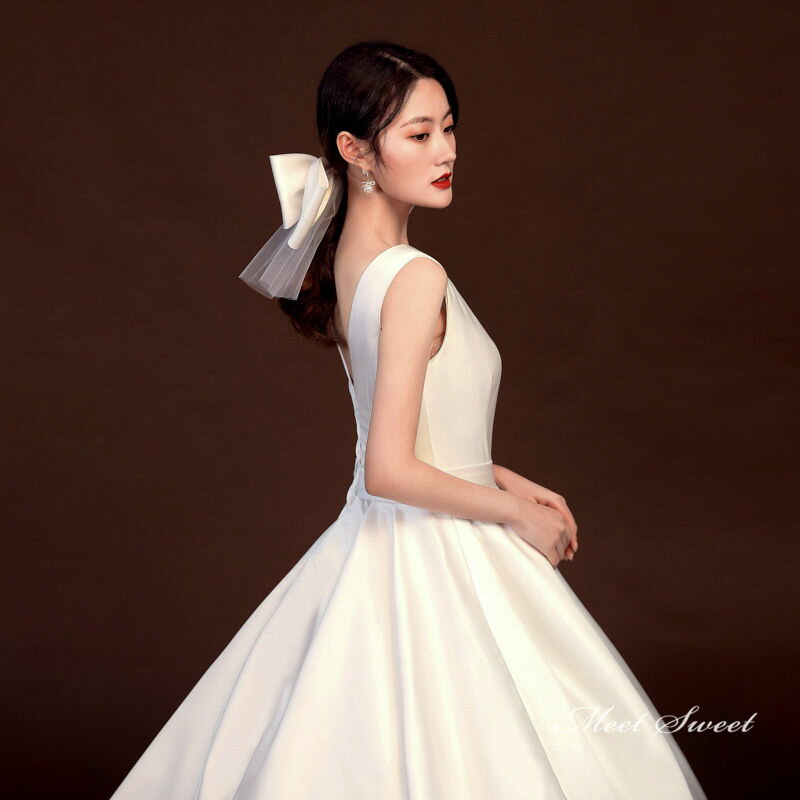 ショートベール チュール リボン パーティー 結婚式 ヘッドドレス ウエディングドレス ショート ベール 花嫁 大きなリボン かわいい ウエディング ヘッドドレス