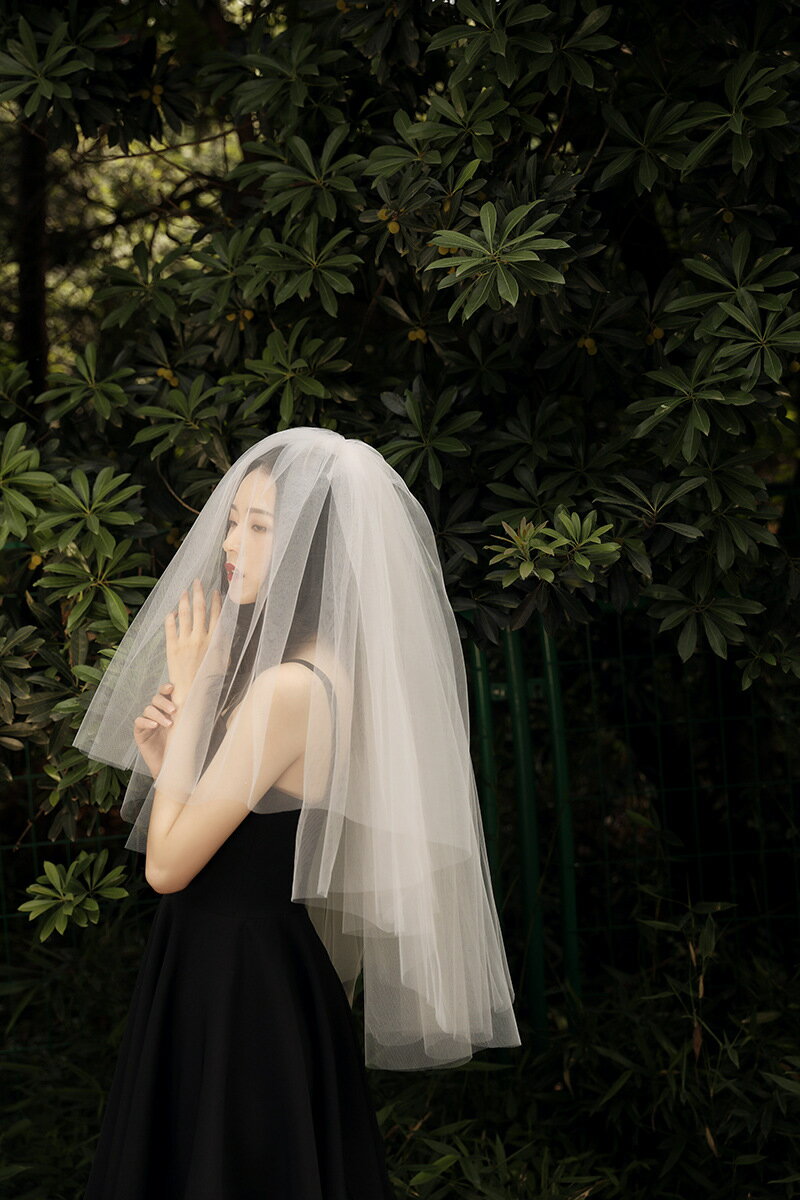 ウェディングベール フェイスアップベール ウエディングベール オフホワイト シャンパン ミドル丈 ブライダル 結婚式 二次会 披露宴 前撮り ショートベール