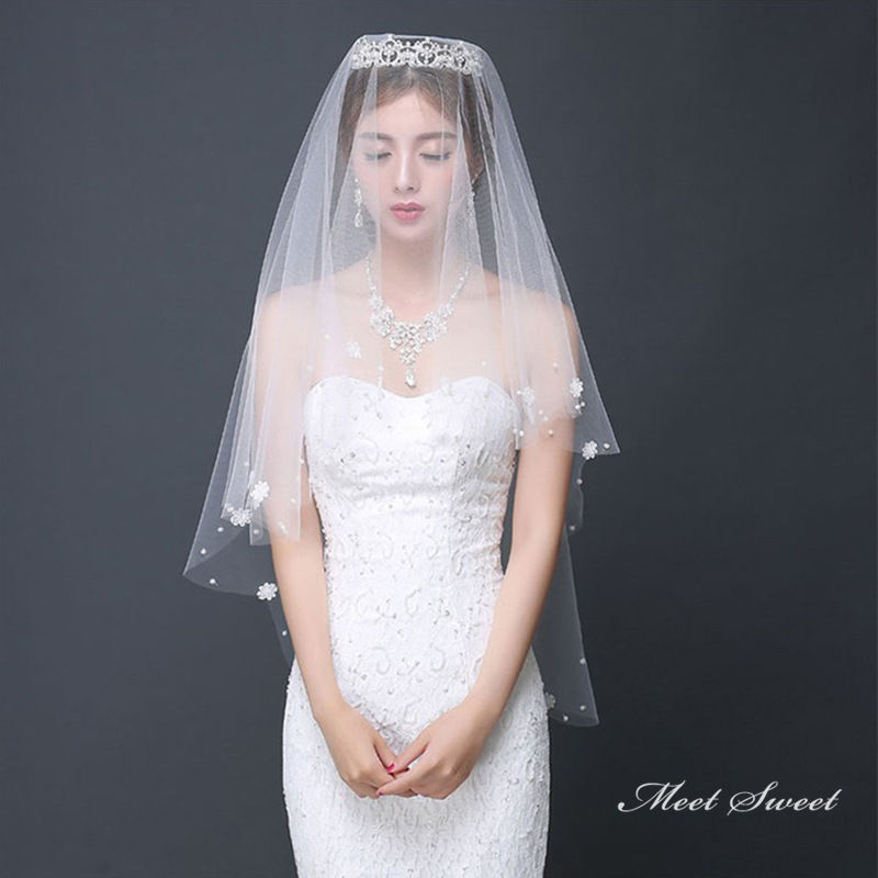 ウェディングベール フェイスアップベール ウエディングベール フラワー ヴェール ホワイト ブライダル 結婚式 二次会 披露宴 シンプル 安い ショートベール
