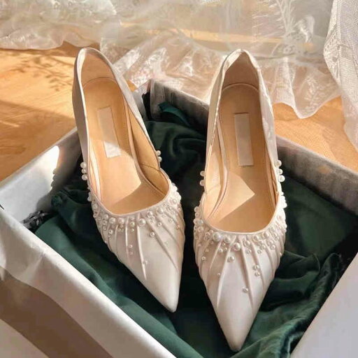 ウェディングシューズ サテンパンプス パール ウエディングシューズ 6cmヒール 結婚式 花嫁 ブライダル 二次会 パーティー 披露宴 発表会 演奏会 卒業式 前撮り ウェディングシューズ サテンパンプス パール ウエディングシューズ 6cmヒール 結婚式 花嫁 ブライダル 二次会 パーティー 披露宴 発表会 演奏会 卒業式 前撮り