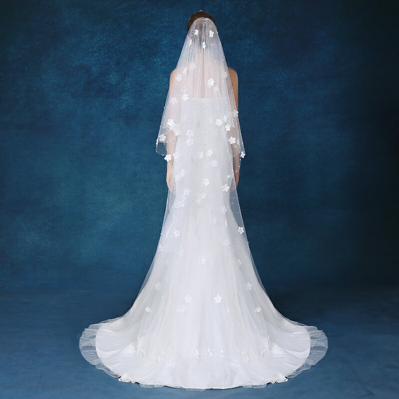 ロング 安い ウエディングベール 花嫁 ブライダル 結婚式用ベール ウェディングベール ベール フェイスアップ ベール 二次会 オフホワイト