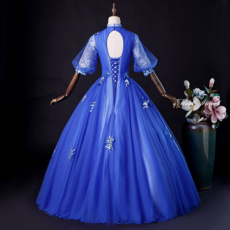 チャイナ ドレス タイト レトロ 若見え プリント 丈 スリム見え ホルター ネック 夏 ノースリーブ