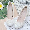 0.5/4.5/8cmヒール ウェディングシューズ ウエディングシューズ レディース靴 パンプス ハイヒール 結婚式 花嫁 ブライダル 二次会 パーティー 披露宴 ホワイト