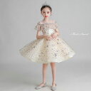 子ども ミニドレス 子供ドレス 星 ドレス ジュニア フォーマル用 ピアノ発表会 二次会 子ども 花嫁 結婚式 ダンス キッズドレス ステージ衣装 入園式 卒園式