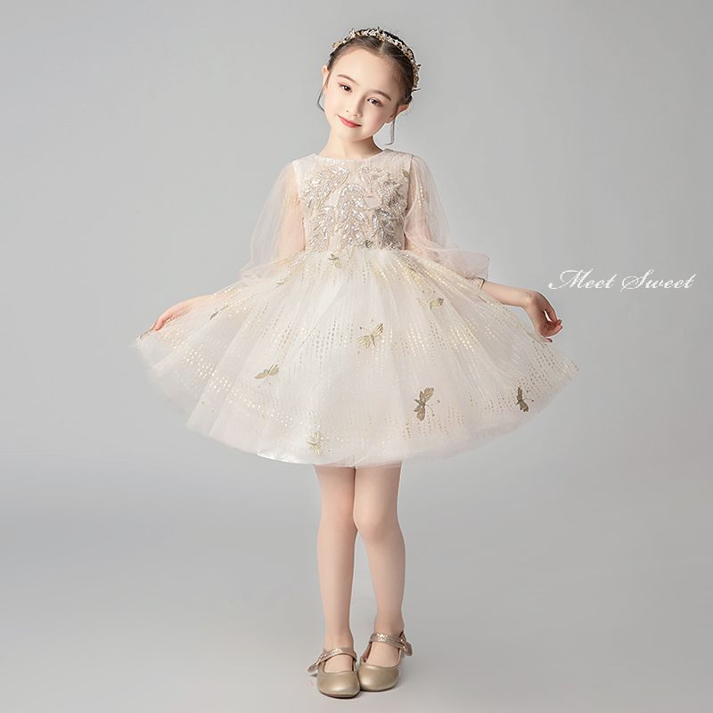 フォーマル ミニドレス 子供ドレス ピアノ発表会 ドレス 子ども服 女の子ワンピー...