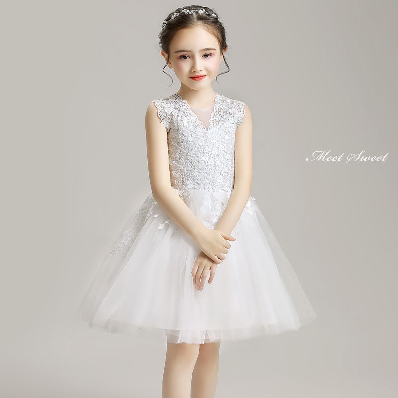 ドレス ピアノ発表会 子供 ホワイト シャンパン ミニ丈 ロング丈 女の子 子供ドレス ワンピース 衣装 結婚式 コンクール 発表会 パーティードレス フォーマル キッズドレス フォーマルドレス 七五三 フラワーガール ジュニア プリンセス お姫様