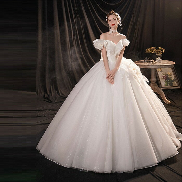 ウェディングドレス ウエディングドレス 二次会ドレス ウェディグドレス 海外挙式 前撮り 後撮り 花嫁二次会ドレス 大きいサイズ 結婚式 ブライダル 披露宴 パーティードレス ロングドレス エンパイア フォトウェディング wedding dress 小さいサイズ 1.5次会 フォト婚