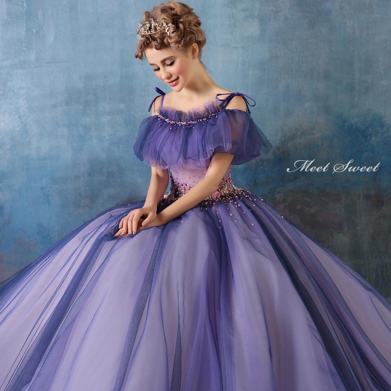 カラードレス ロングドレス プリンセスドレス 結婚式 二次会 発表会 演奏会 ウェディングドレス ウエディングドレス コンサート イブニングドレス パーティードレス ステージドレス 披露宴 コンクール ブライダル フォーマル 花嫁 演奏会用ロングドレス