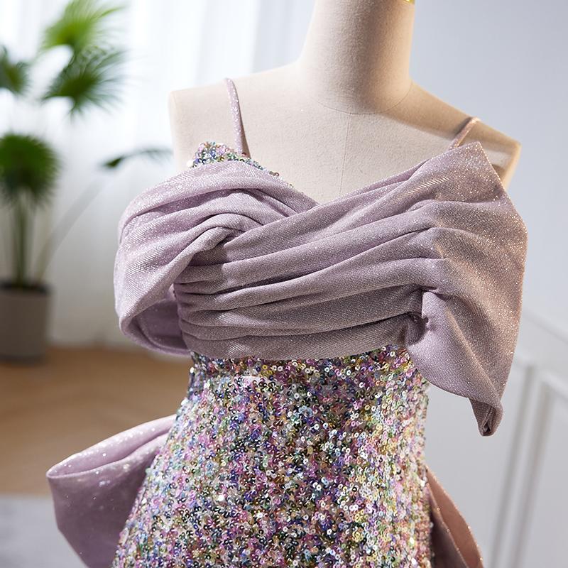 カラードレス ロングドレス マーメイドドレス スパンコール 結婚式 二次会 発表会 演奏会 ウェディングドレス ウエディングドレス パープル イブニングドレス パーティードレス ステージドレス 披露宴 コンクール ブライダル フォーマル 花嫁 前撮り 紫 キラキラ