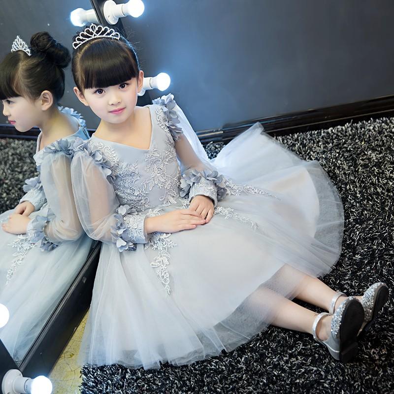 樂天商城 - ドレス 子どもドレス フラワーガール ピアノ発表会 子供ドレス ロング フォーマル 入園式 七五三 子ども 大きいサイズ 100/110/120/130/140/150/160